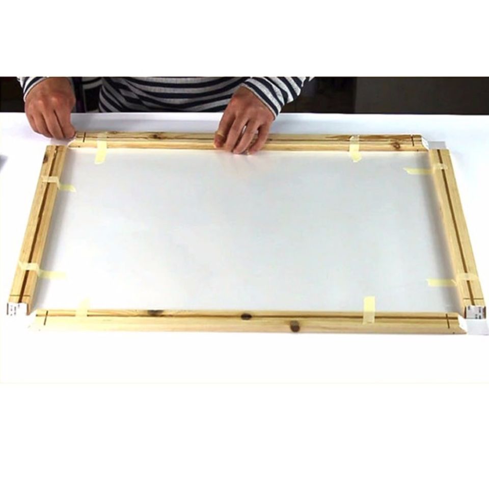 how to add wood frame to canvas